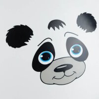 relaxdays Hüpfball Panda weiß mit Motiv, Ø 45,0 cm, 1 St.