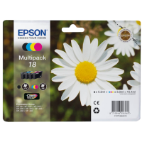 EPSON 18 / T1806 (Gänseblümchen) schwarz, cyan, magenta, gelb Druckerpatronen, 4er-Set