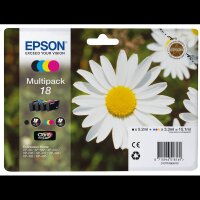 EPSON 18 / T1806 (Gänseblümchen) schwarz, cyan, magenta, gelb Druckerpatronen, 4er-Set