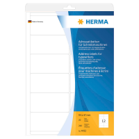 HERMA Adressetiketten 4432 weiß 94,0 x 47,0 mm, 20 Blatt