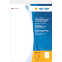 HERMA Adressetiketten 4434 weiß 102,0 x 148,0 mm, 20 Blatt