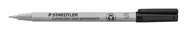 STAEDTLER Lumocolor Folienstifte schwarz 0,4 mm non-permanent, 10 St.