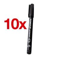 STAEDTLER Lumocolor Folienstifte schwarz 0,4 mm...