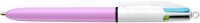 BIC 4-Farben-Kugelschreiber 4-Colours Fun lila, Schreibfarbe: türkisblau, pink, hellgrün, lila, 1 St.