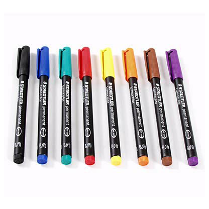 STAEDTLER Lumocolor Folienstifte-Set farbsortiert permanent, 8 St.