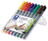 STAEDTLER Lumocolor Folienstifte-Set farbsortiert permanent, 8 St.