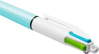 BIC 4-Farben-Kugelschreiber 4-Colours Fun hellblau, Schreibfarbe: türkisblau, pink, hellgrün, lila, 1 St.
