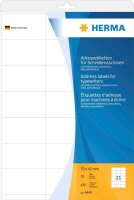 HERMA Adressetiketten 4441 weiß 70,0 x 42,0 mm, 20...