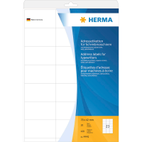 HERMA Adressetiketten 4441 weiß 70,0 x 42,0 mm, 20 Blatt