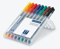 STAEDTLER Lumocolor Folienstifte-Set farbsortiert non-permanent, 8 St.