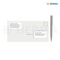 HERMA Adressetiketten 4443 weiß 70,0 x 36,0 mm, 20 Blatt