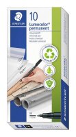 STAEDTLER Lumocolor Folienstifte schwarz 1,0 mm...