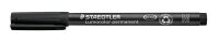 STAEDTLER Lumocolor Folienstifte schwarz 1,0 mm permanent, 10 St.