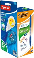 BIC Kugelschreiber-Set Atlantis Classic blau,...