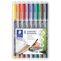 STAEDTLER Lumocolor Folienstifte-Set farbsortiert permanent, 8 St.