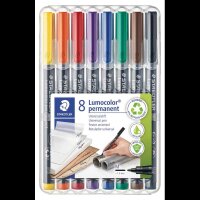 STAEDTLER Lumocolor Folienstifte-Set farbsortiert permanent, 8 St.