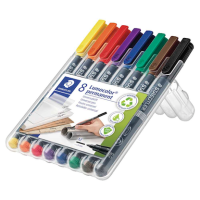 STAEDTLER Lumocolor Folienstifte-Set farbsortiert permanent, 8 St.