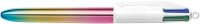 BIC 4-Farben-Kugelschreiber GRADIENT mehrfarbig, Schreibfarbe: schwarz, blau, grün, rot, 1 St.