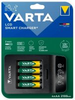 VARTA LCD SMART CHARGER+ Akku-Ladegerät inkl. Akkus