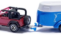 siku Jeep Wrangler mit Pferdeanhänger Böckmann 1651 Spielzeugauto