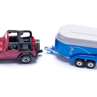 siku Jeep Wrangler mit Pferdeanhänger Böckmann 1651 Spielzeugauto