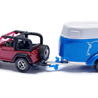 siku Jeep Wrangler mit Pferdeanhänger Böckmann 1651 Spielzeugauto