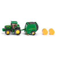 siku Traktor John Deere 7530 mit Ballenpresse 990 1665...