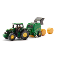 siku Traktor John Deere 7530 mit Ballenpresse 990 1665 Spielzeugauto