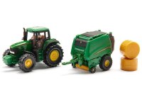 siku Traktor John Deere 7530 mit Ballenpresse 990 1665 Spielzeugauto