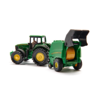 siku Traktor John Deere 7530 mit Ballenpresse 990 1665 Spielzeugauto