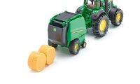 siku Traktor John Deere 7530 mit Ballenpresse 990 1665 Spielzeugauto