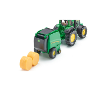 siku Traktor John Deere 7530 mit Ballenpresse 990 1665 Spielzeugauto