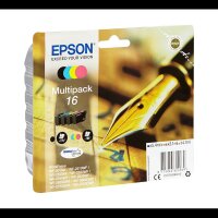 EPSON 16 / T1626 (Füller) schwarz, cyan, magenta, gelb Druckerpatronen, 4er-Set