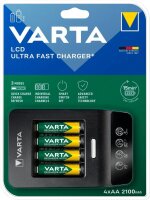 VARTA LCD ULTRA FAST CHARGER+ Akku-Schnellladegerät...
