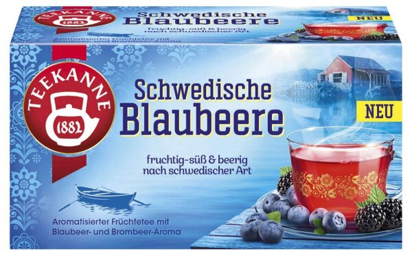 TEEKANNE Schwedische Blaubeere Tee 20 Portionen