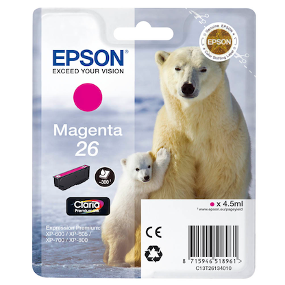 EPSON 26 / T2613 (Eisbär) magenta Druckerpatrone