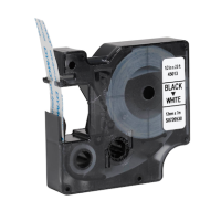 DYMO Schriftband D1 45013 S0720530, 12 mm, schwarz auf...