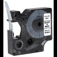 DYMO Schriftband D1 45013 S0720530, 12 mm, schwarz auf weiß, 1 St.
