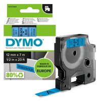 DYMO Schriftband D1 45016 S0720560, 12 mm, schwarz auf...