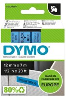 DYMO Schriftband D1 45016 S0720560, 12 mm, schwarz auf...