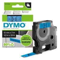 DYMO Schriftband D1 45016 S0720560, 12 mm, schwarz auf blau, 1 St.