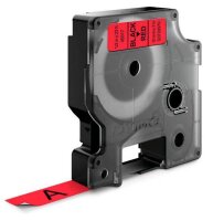DYMO Schriftband D1 45017 S0720570, 12 mm, schwarz auf rot, 1 St.