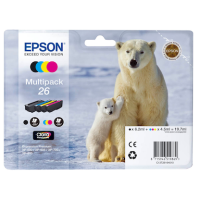 EPSON 26 / T2616 (Eisbär) schwarz, cyan, magenta,...
