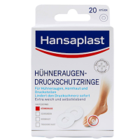 Hansaplast Hühneraugen-Druckschutzringe 741786 weiß, 20 St.