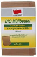 quickpack Biomüllbeutel 10,0 l braun 2,0 mm, 10 St.