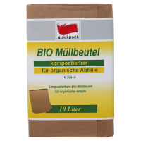 quickpack Biomüllbeutel 10,0 l braun 2,0 mm, 10 St.