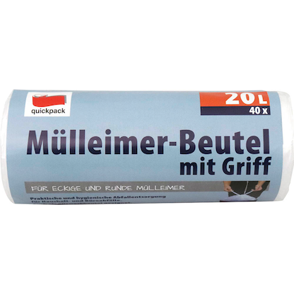 quickpack Müllbeutel 20,0 l transparent, 40 St.