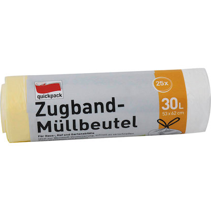 quickpack Müllbeutel 30,0 l gelb, 25 St.