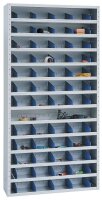 Gürkan Stahlschrank 109484 lichtgrau, blau 12...