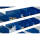 Gürkan Stahlschrank 109484 lichtgrau, blau 12 Fachböden 100,0 x 30,0 x 198,0 cm, aufgebaut, 1 St.